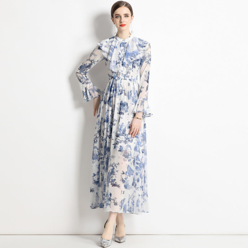 AERIS – ELEGANT BLEKKTRYKK KJOLE 0