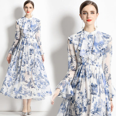AERIS – ELEGANT BLEKKTRYKK KJOLE 2