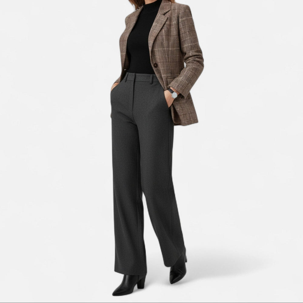 Dame Blazer med Tern - Hakrevers med Enkelt Knap