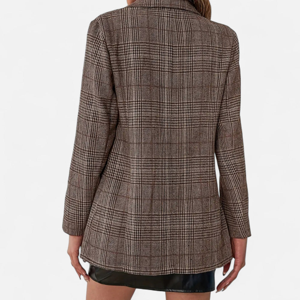 Dame Blazer med Tern - Hakrevers med Enkelt Knap
