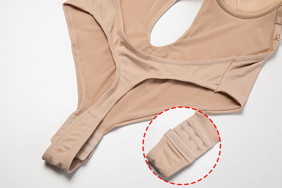 Dame Bodysuit Med Dyb U Hals - Rygløs U-String Shapewear