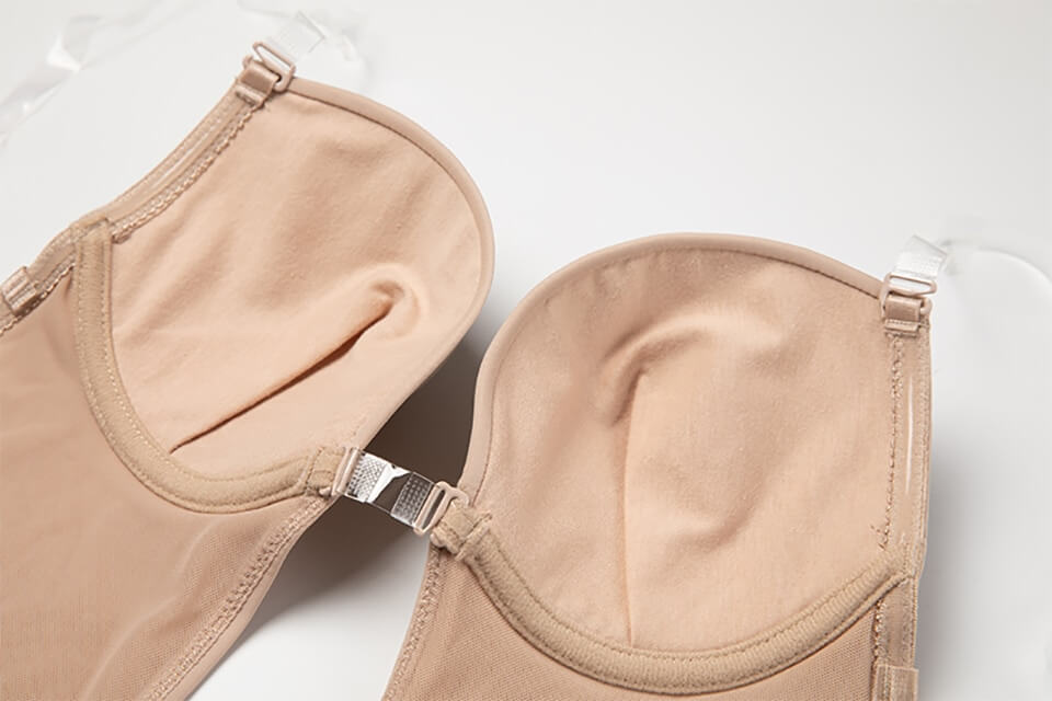 Dame Bodysuit Med Dyb U Hals - Rygløs U-String Shapewear