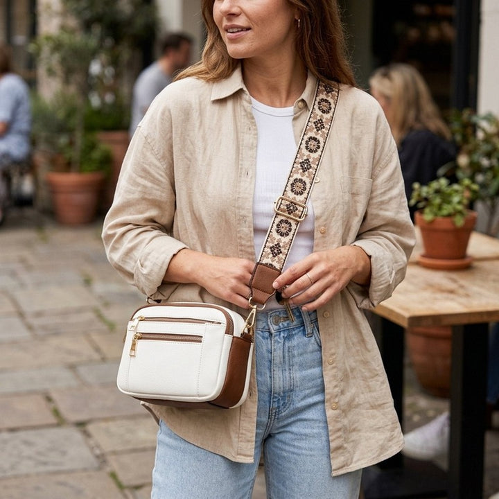 Dame Crossbody-taske – kompakt, rektangulært design