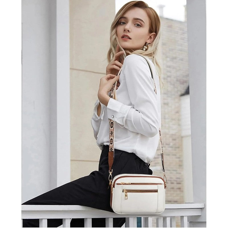 Dame Crossbody-taske – kompakt, rektangulært design