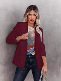 Dame Oversized Blazer med Åben Front – Reverskrave & Lange Ærmer