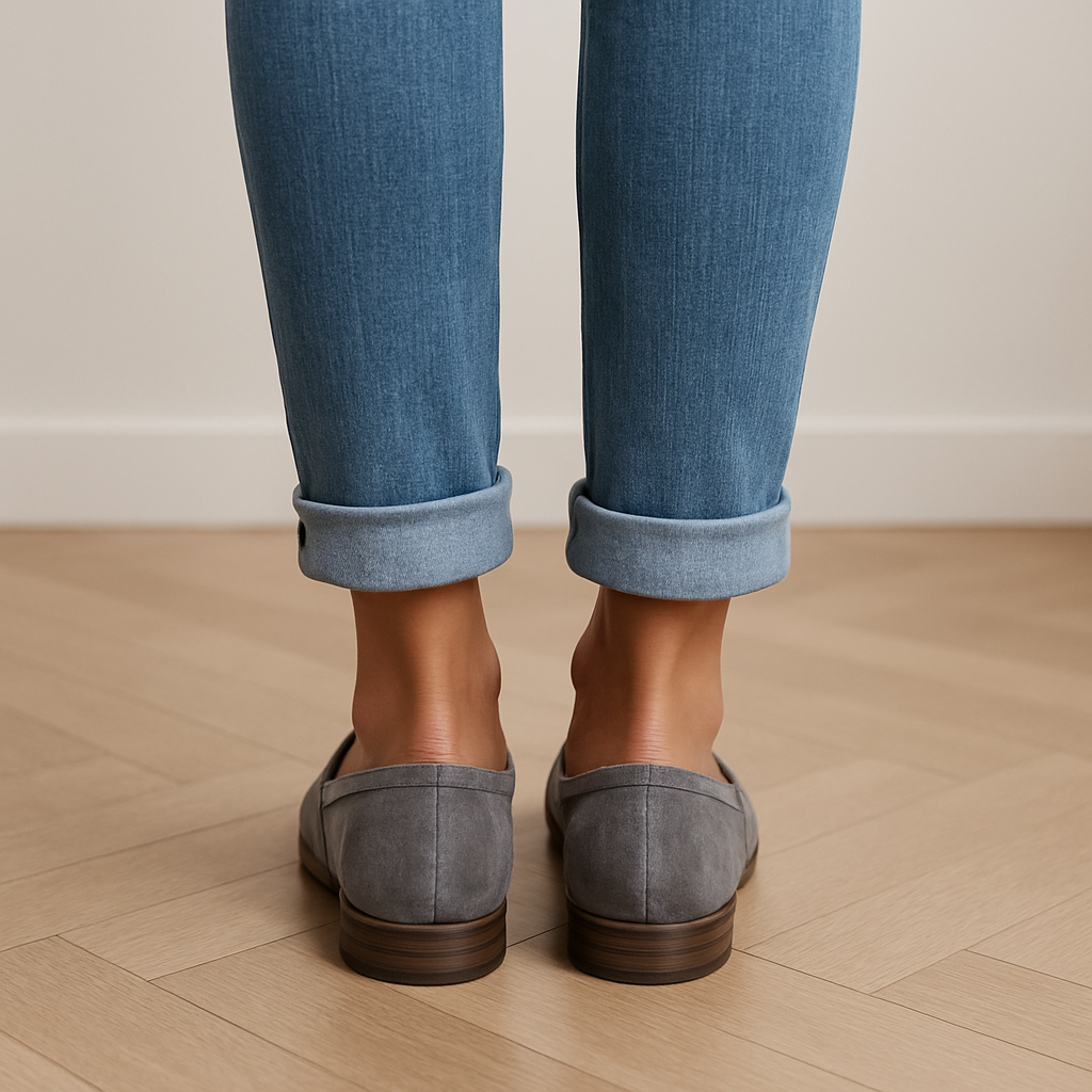Dame Penny Loafers med Spids Tå – Flade Slip-On Sko i Klassisk Oxford-Stil