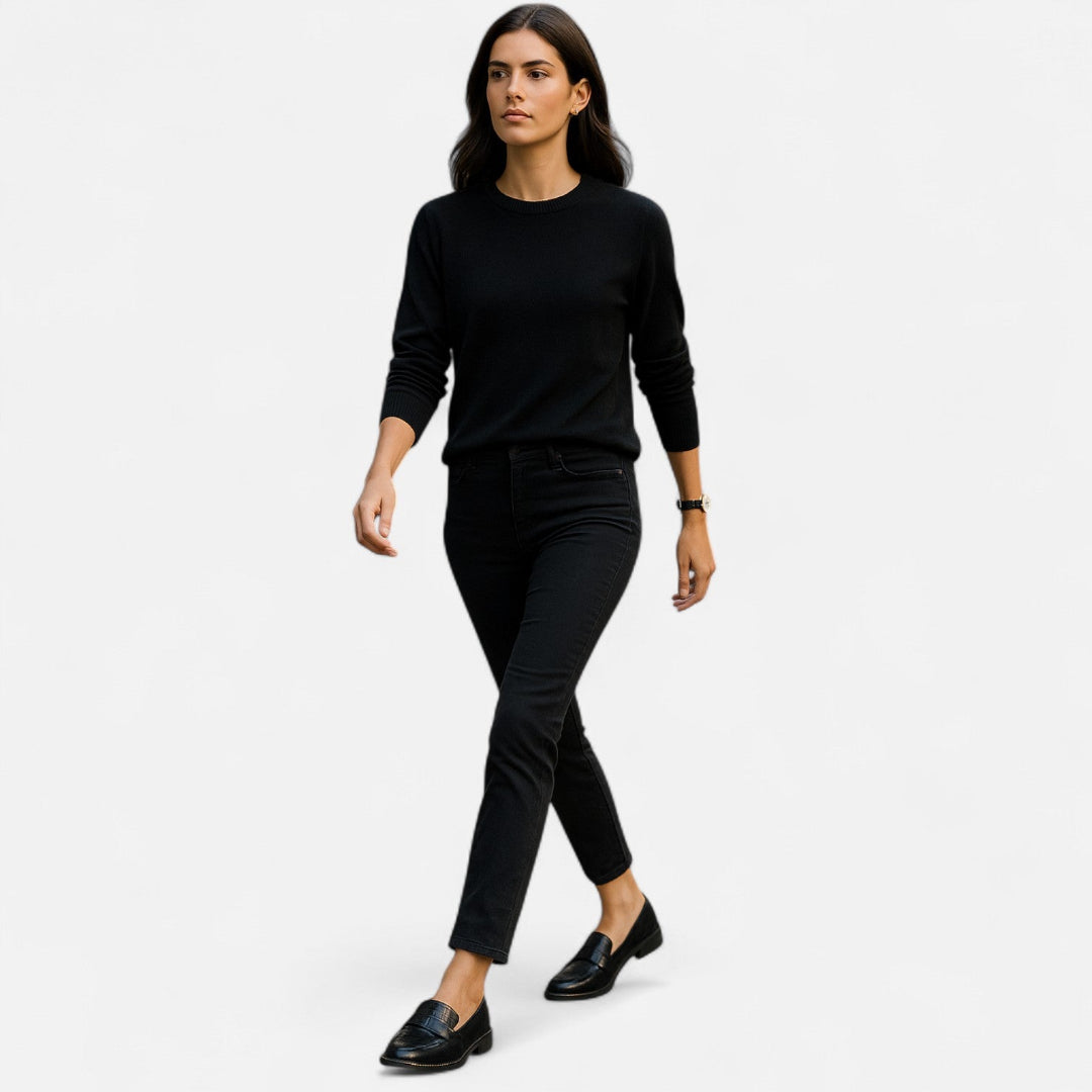 Dame Slip-On Loafers - Med Mokkasinsøm, Rund Tå Og Flad Sål