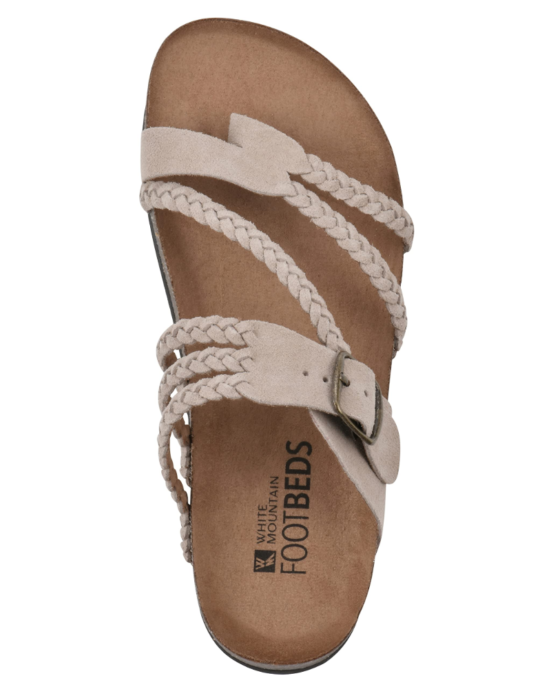 Dame Slip-On Sandaler - Flettet Rem Med Tåstrop