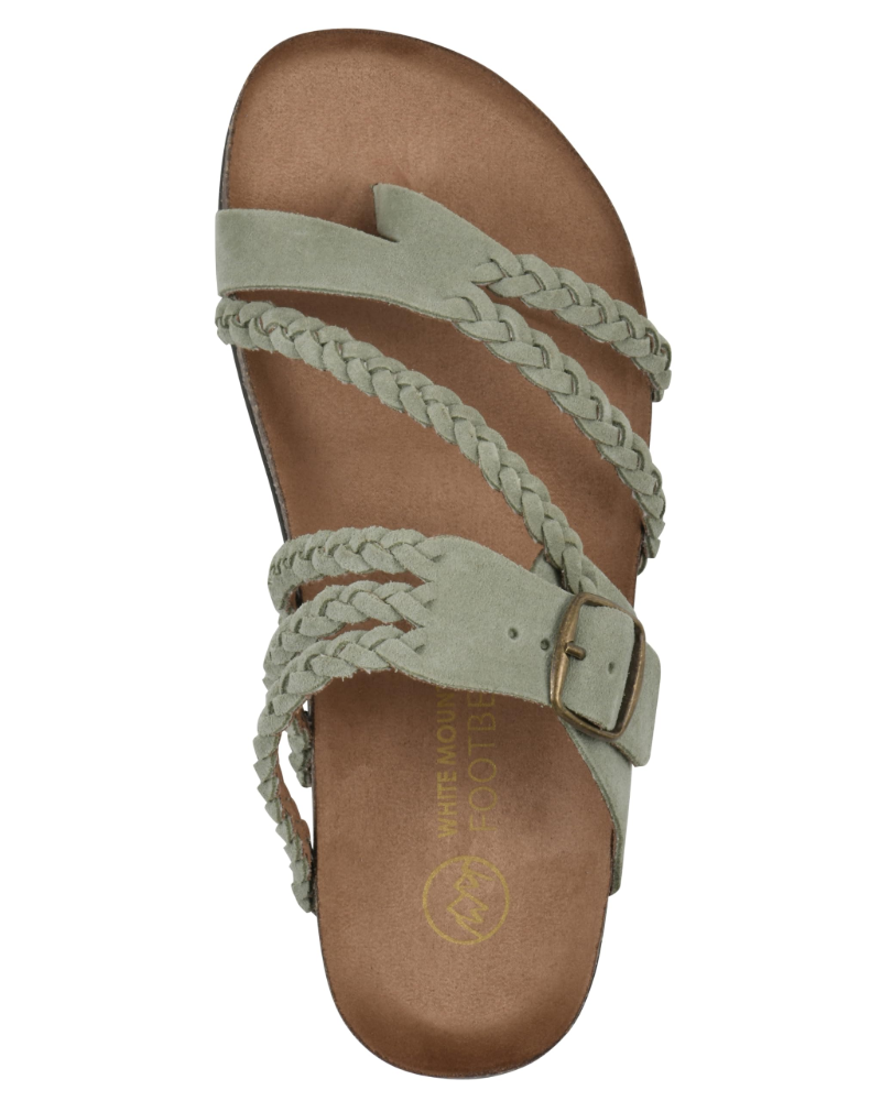 Dame Slip-On Sandaler - Flettet Rem Med Tåstrop