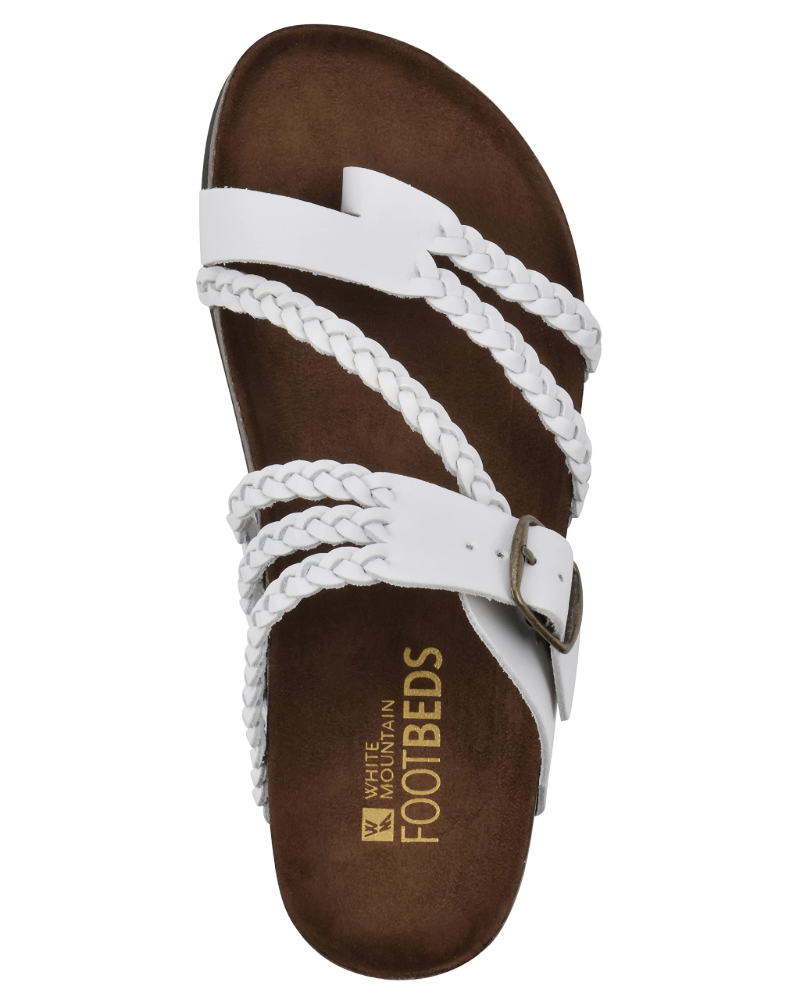 Dame Slip-On Sandaler - Flettet Rem Med Tåstrop