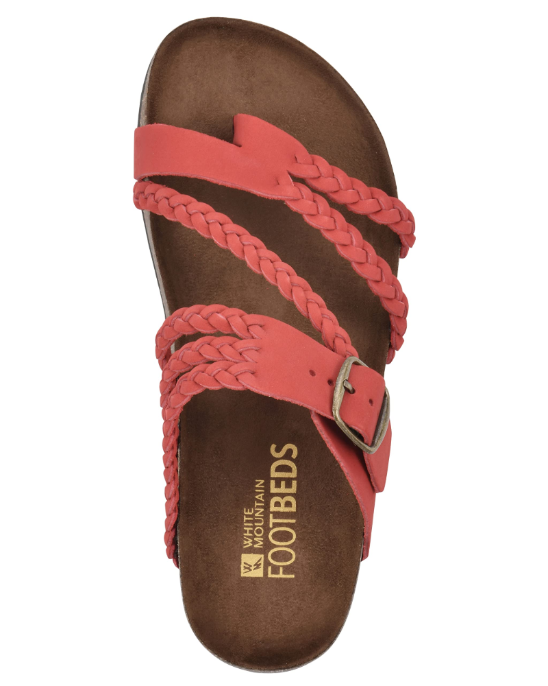 Dame Slip-On Sandaler - Flettet Rem Med Tåstrop