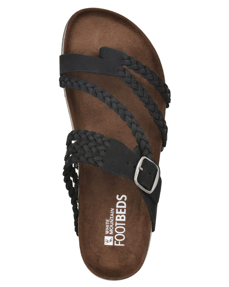 Dame Slip-On Sandaler - Flettet Rem Med Tåstrop
