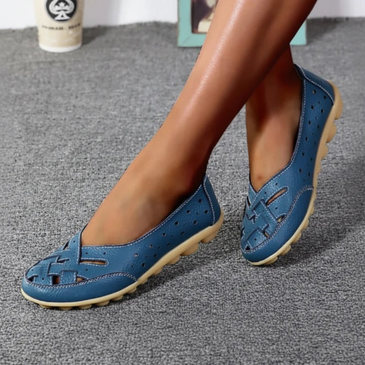Dame Slip-On Sko - Vævet Detalje På Tåen