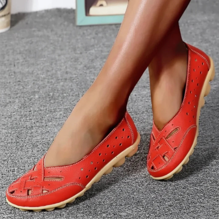 Dame Slip-On Sko - Vævet Detalje På Tåen