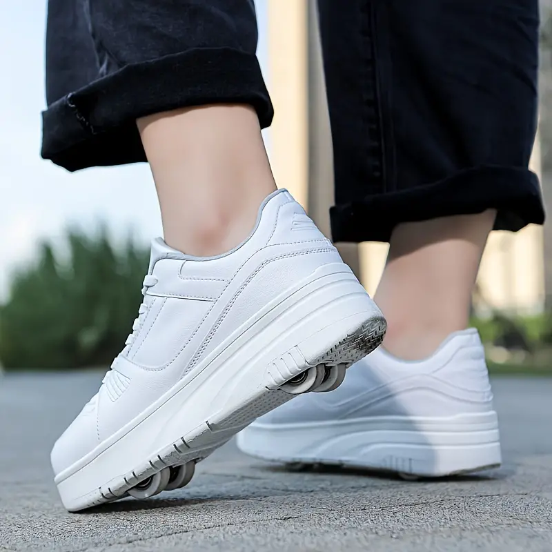 Dame Sneakers med Udtrækkelige Hjul - Low-Top Snøresko