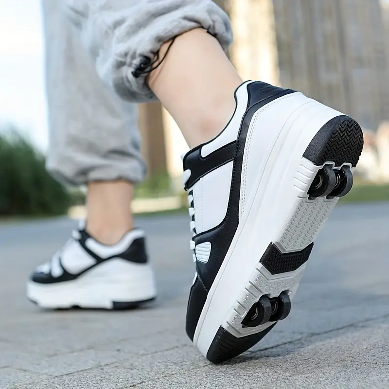 Dame Sneakers med Udtrækkelige Hjul - Low-Top Snøresko