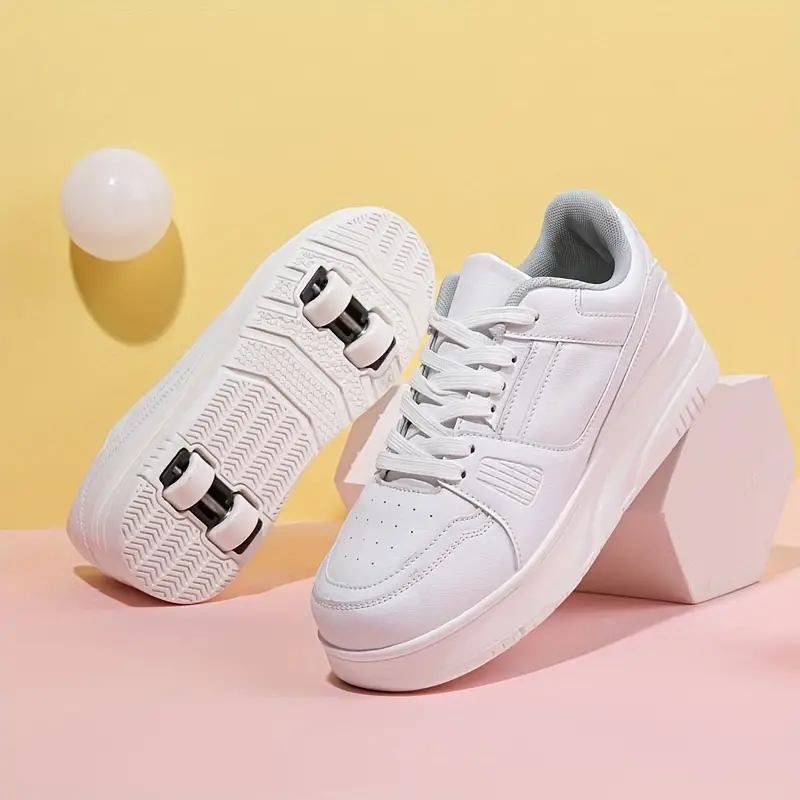 Dame Sneakers med Udtrækkelige Hjul - Low-Top Snøresko