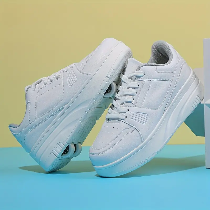Dame Sneakers med Udtrækkelige Hjul - Low-Top Snøresko