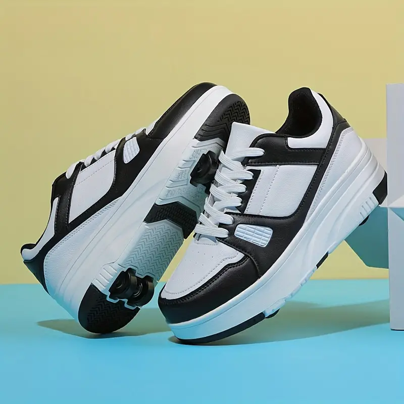 Dame Sneakers med Udtrækkelige Hjul - Low-Top Snøresko