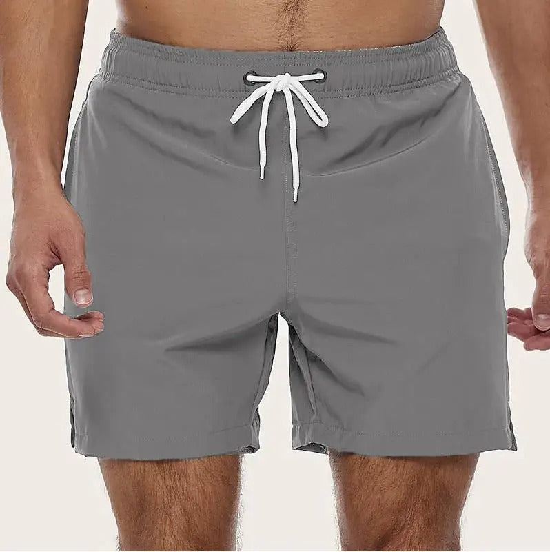 Herre Badeshorts - Elastisk Talje Med Snøre