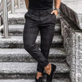 Herre Chino Bukser med Tern – Slim Fit Ankellange Habitbukser