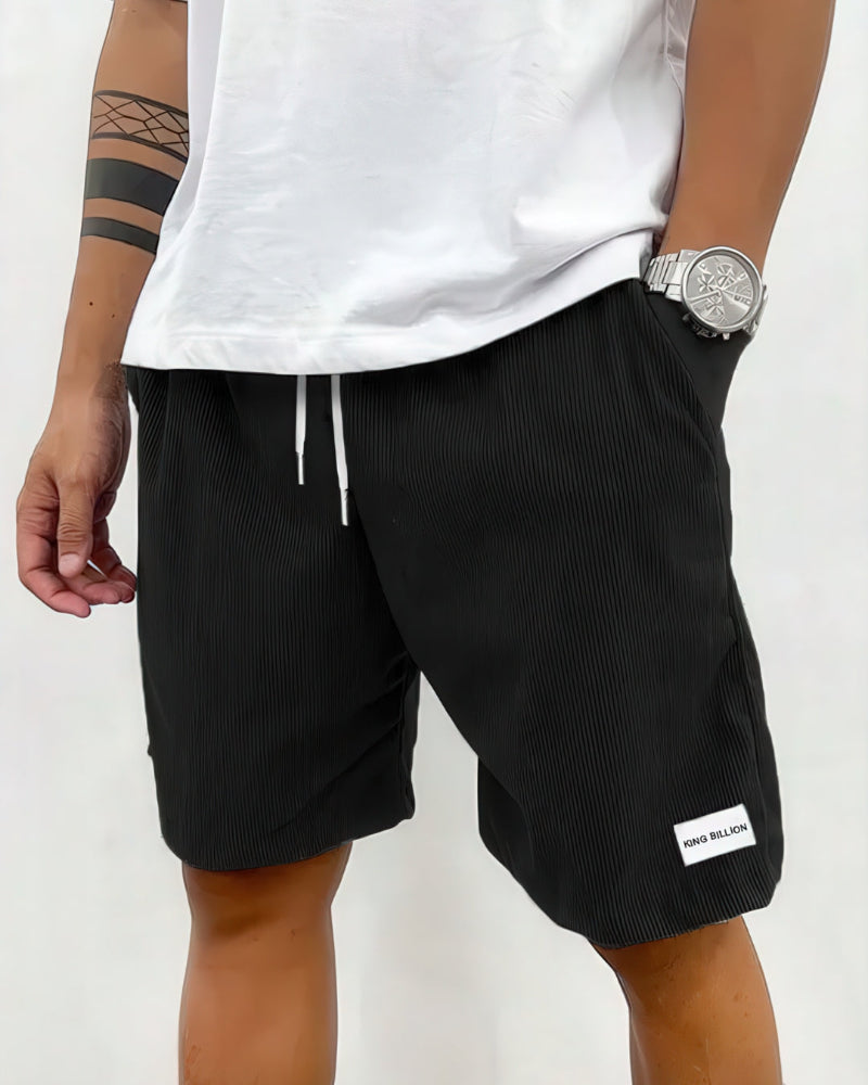 Herre Corduroy Snøre Shorts - Knælængde