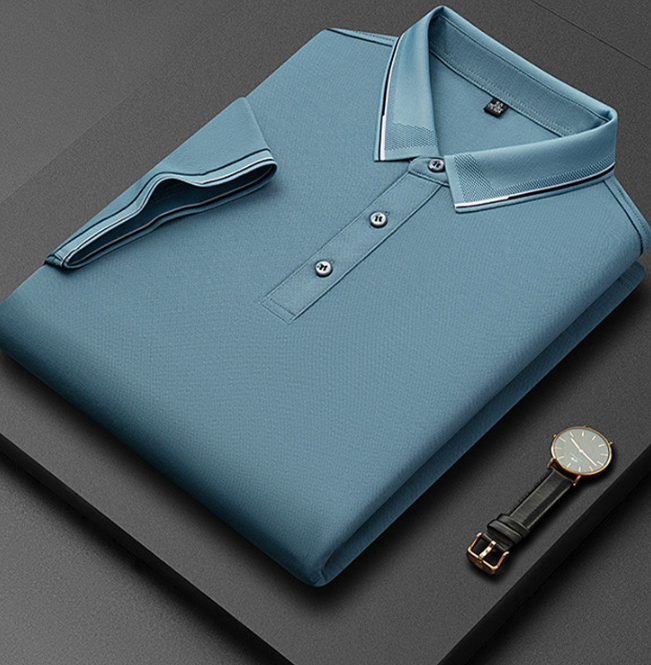 Herre Kortærmet Poloshirt - Med Knaplukning