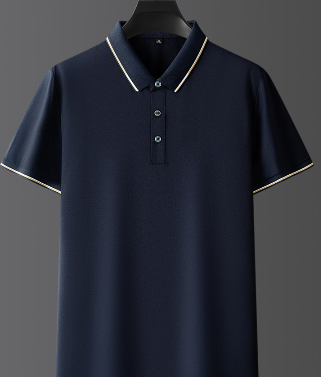 Herre Kortærmet Poloshirt - Med Knaplukning