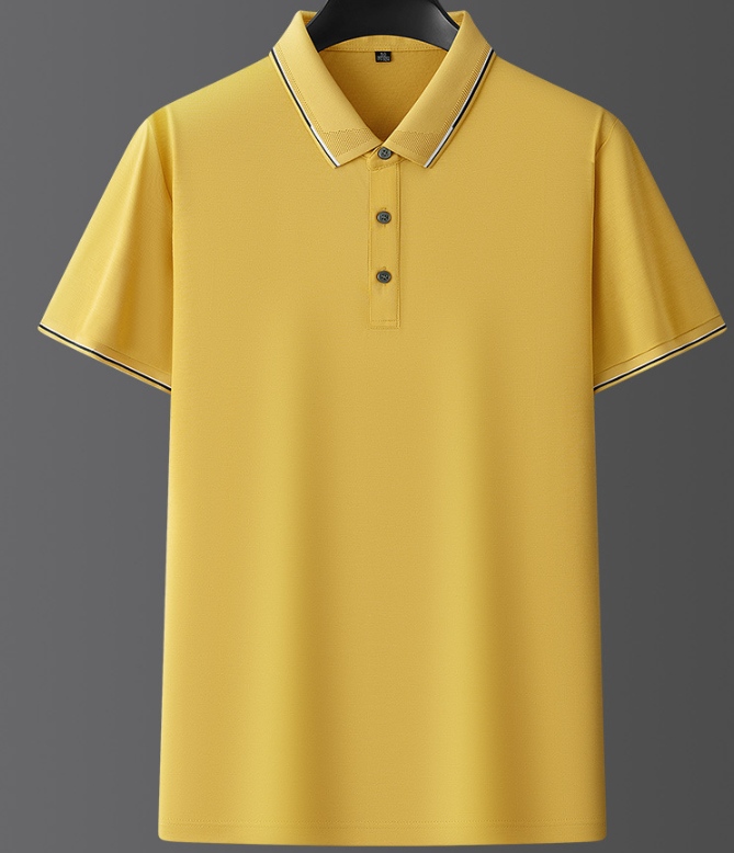 Herre Kortærmet Poloshirt - Med Knaplukning
