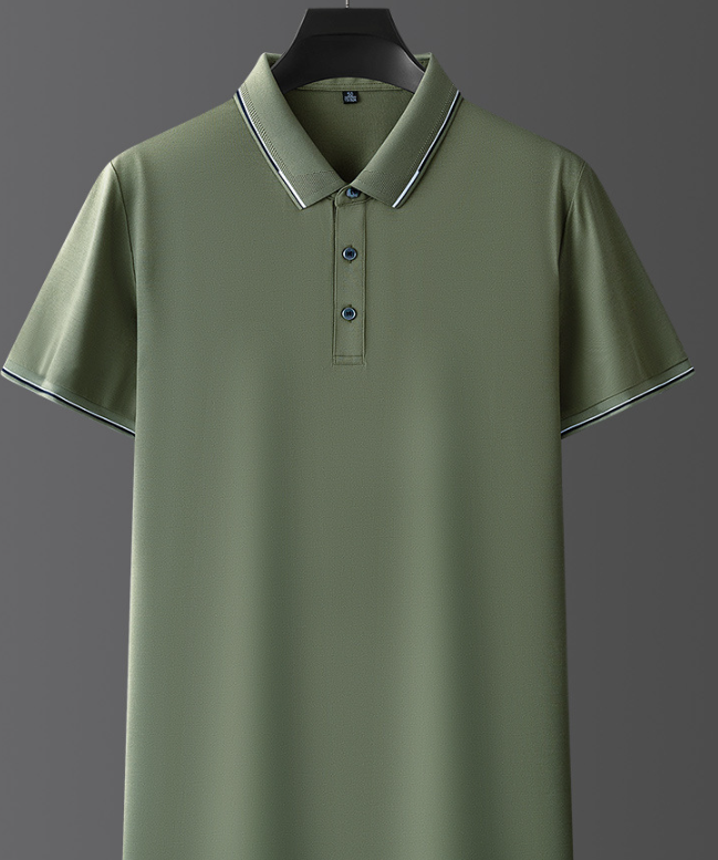 Herre Kortærmet Poloshirt - Med Knaplukning