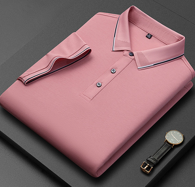 Herre Kortærmet Poloshirt - Med Knaplukning