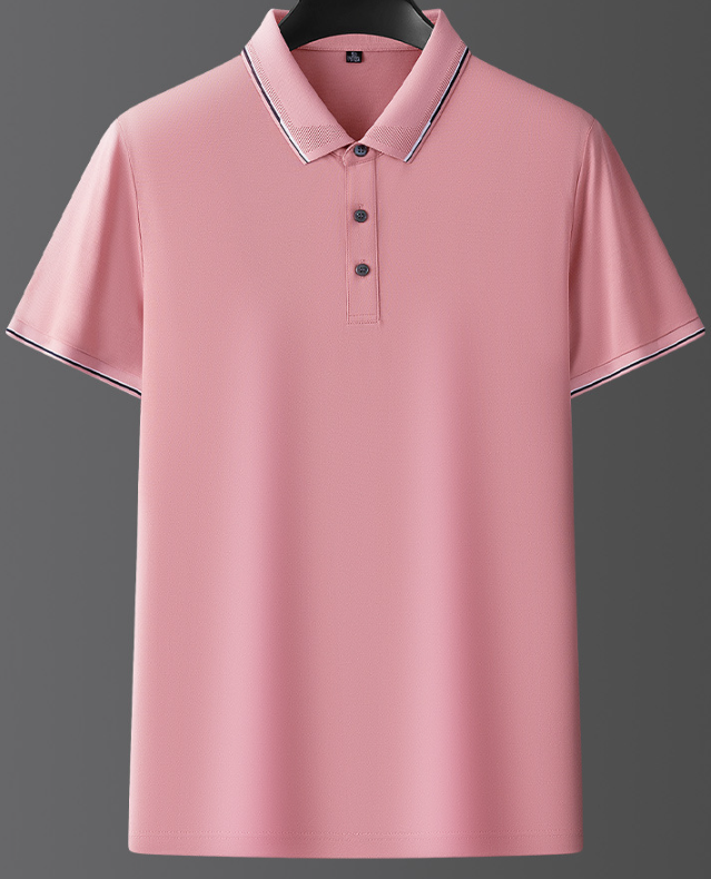 Herre Kortærmet Poloshirt - Med Knaplukning