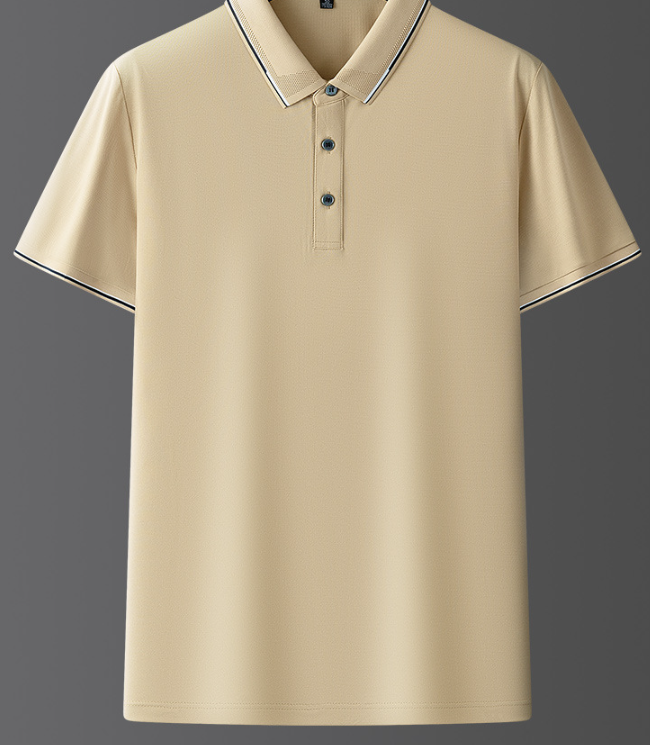 Herre Kortærmet Poloshirt - Med Knaplukning