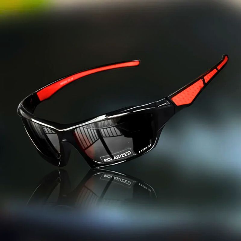 Herre Polariserede Sportssolbriller - Wrap-Around Med Spejlglas