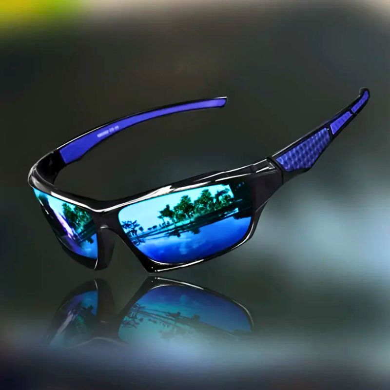 Herre Polariserede Sportssolbriller - Wrap-Around Med Spejlglas