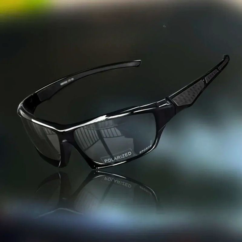 Herre Polariserede Sportssolbriller - Wrap-Around Med Spejlglas