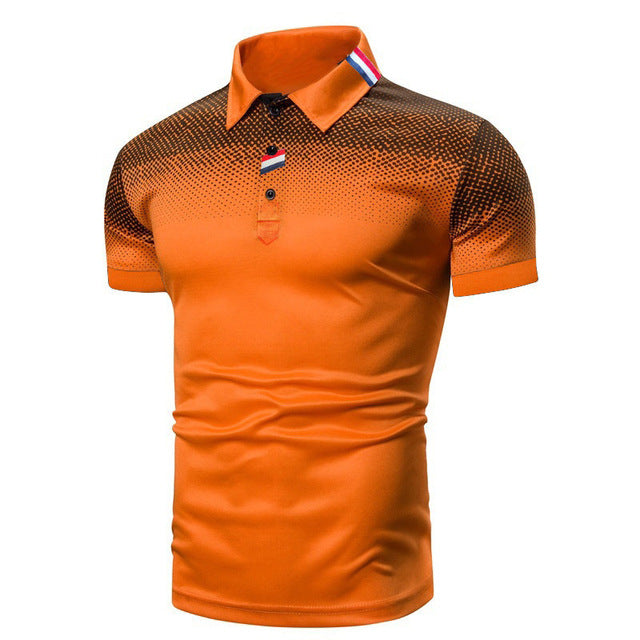 Herre Poloshirt - Jersey Med Korte Ærmer