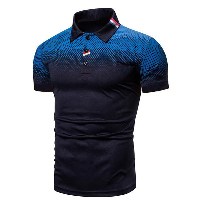 Herre Poloshirt - Jersey Med Korte Ærmer