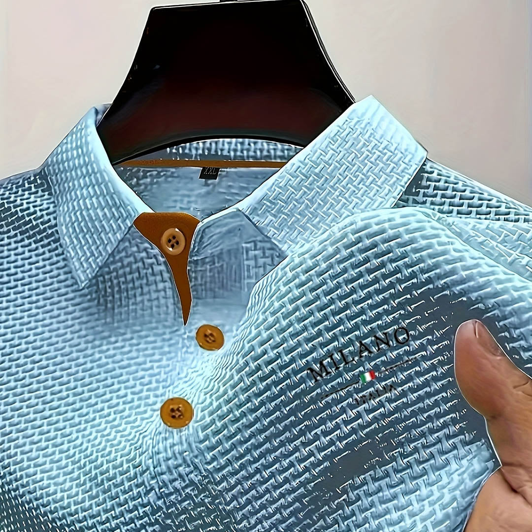 Herre Poloshirt - Kontrastdetaljer Ved Knaplukningen