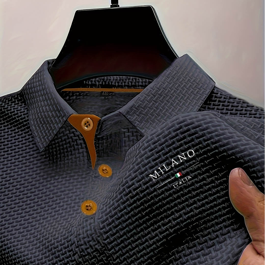 Herre Poloshirt - Kontrastdetaljer Ved Knaplukningen