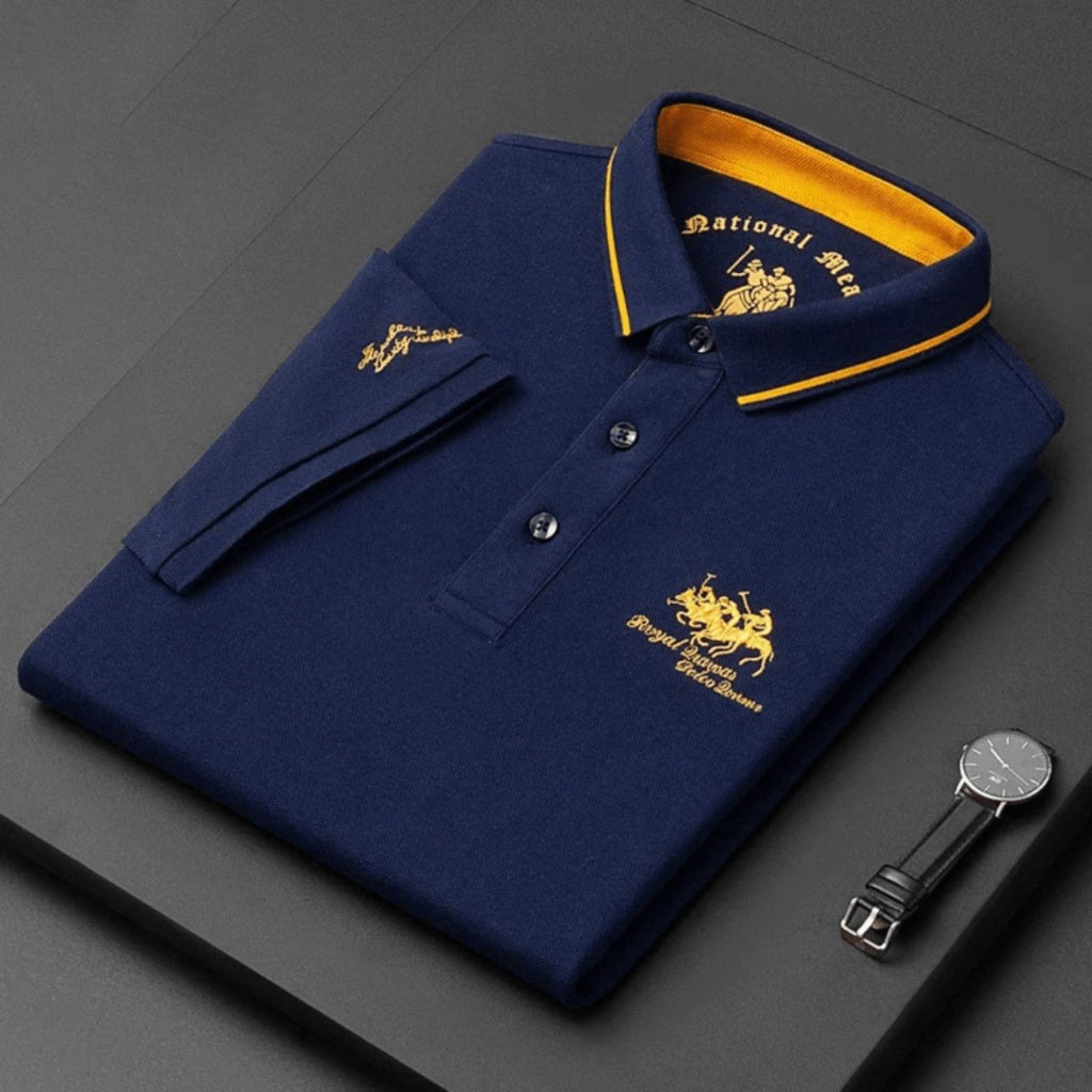 Herre Poloshirt - Korte Ærmer Med Broderet Brystmotiv