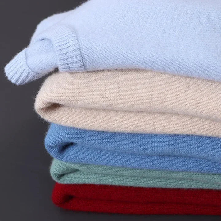 Herre Pullover Med Rund Hals - Langærmet Med Ribkanter