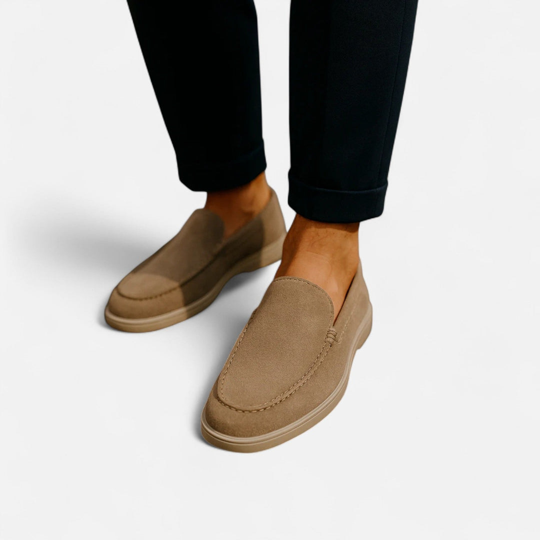 Herre Ruskinds Loafers - Slip-On Med Mokkasinsnude Og Flad Sål