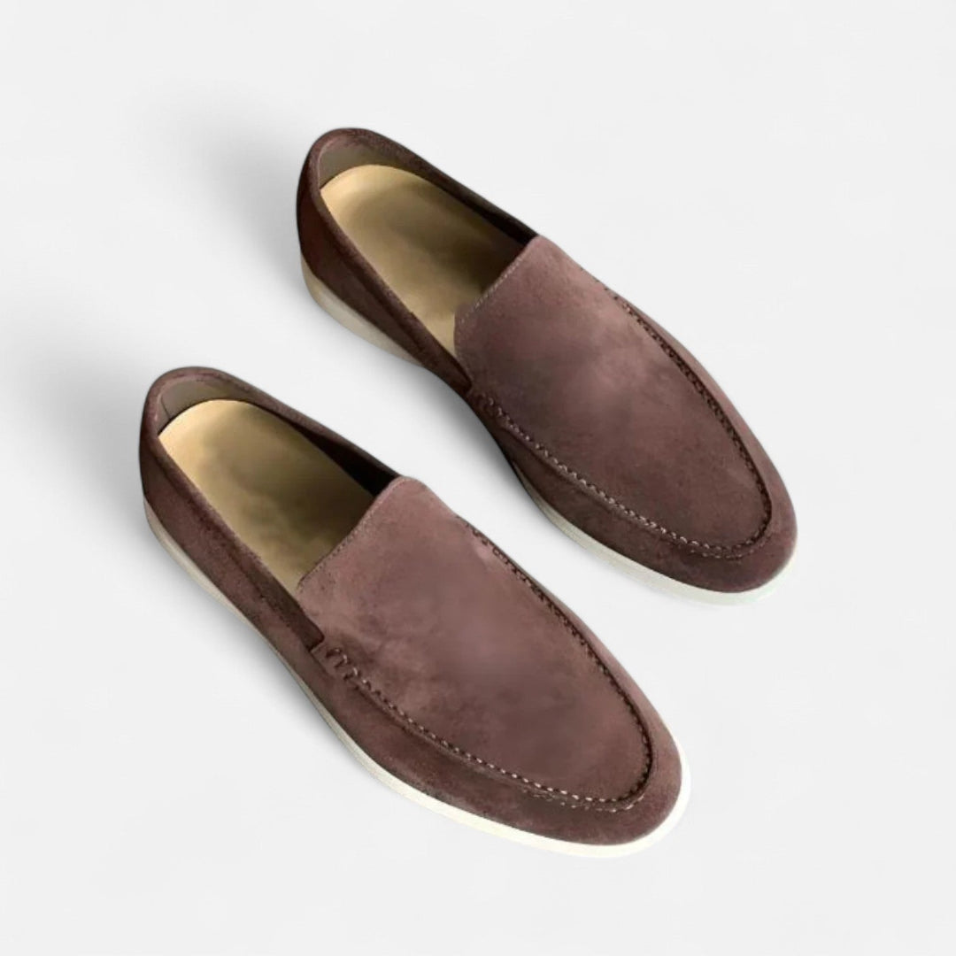 Herre Ruskinds Loafers - Slip-On Med Mokkasinsnude Og Flad Sål