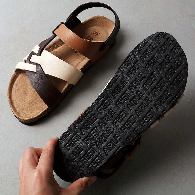 Herre Sandaler med Stropper - Ankelrem med Spænde