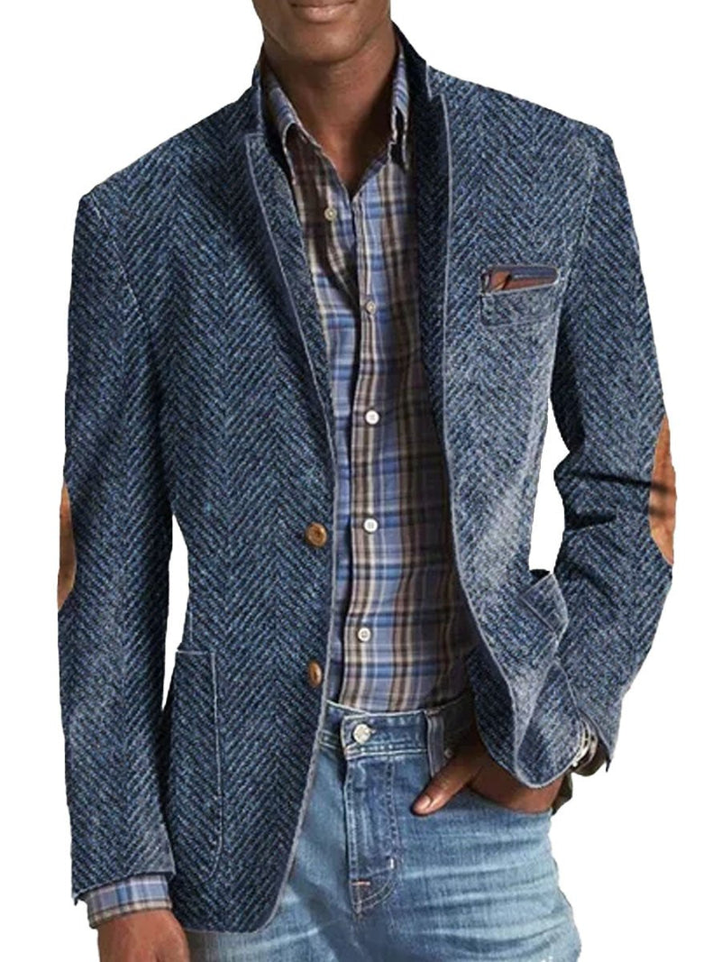 Herre Sildebensblazer - Enkeltradet Med To Knapper