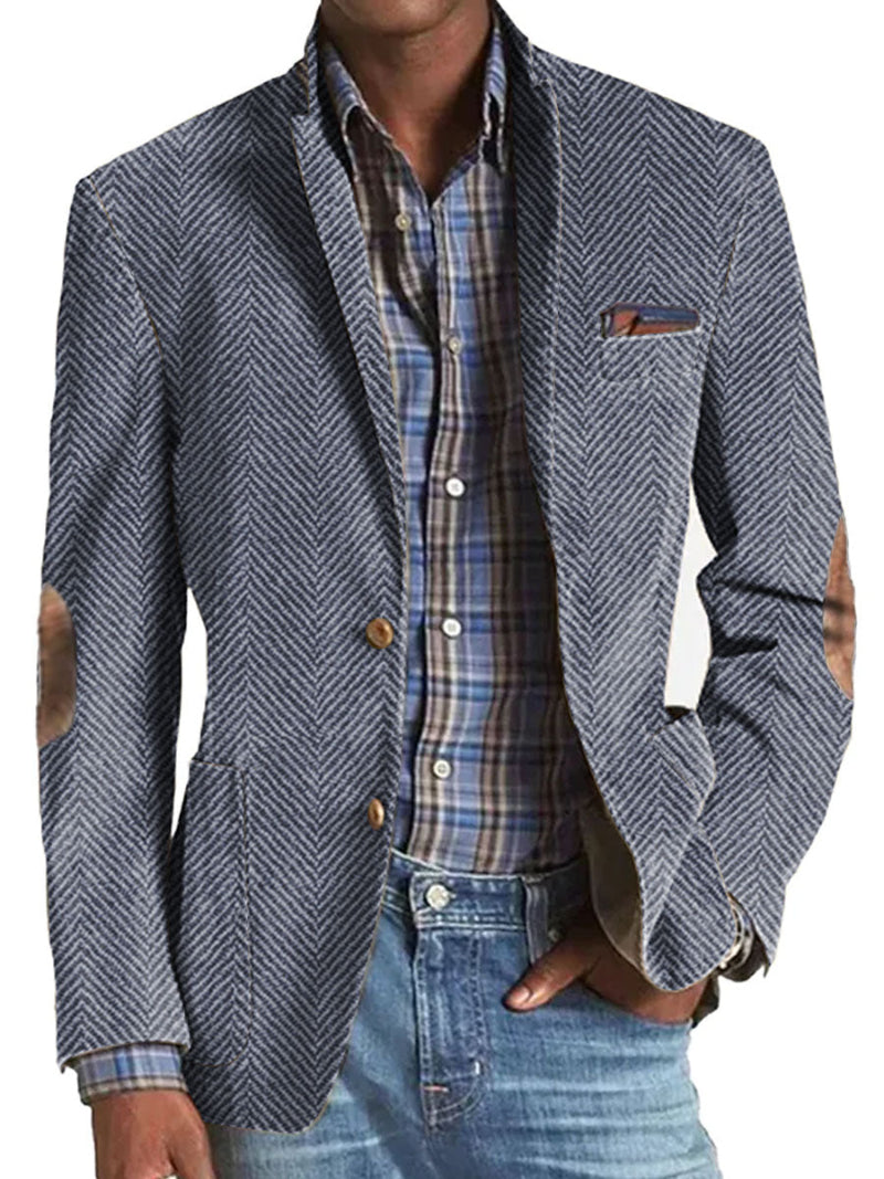 Herre Sildebensblazer - Enkeltradet Med To Knapper