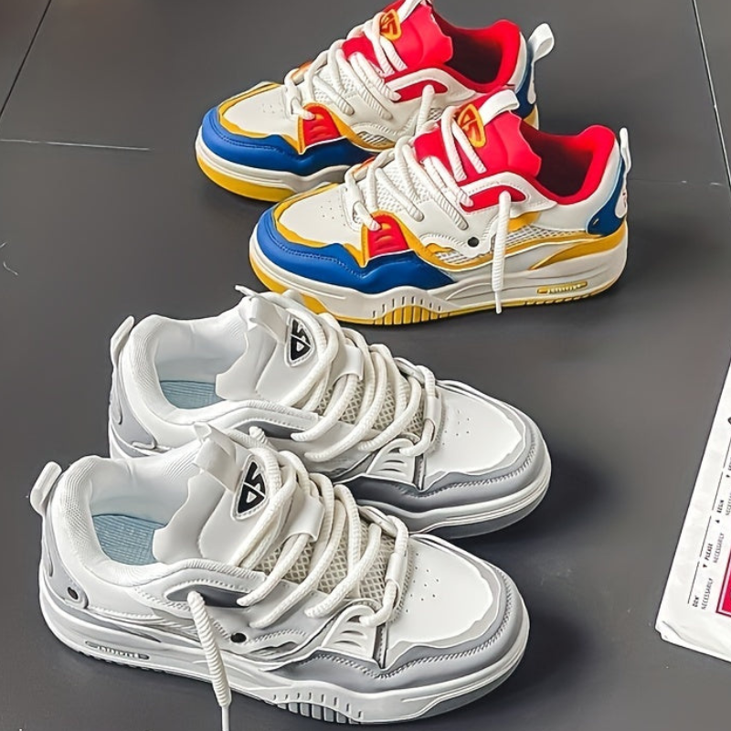 Herre Skate Sneakers - Med Snørebånd Og Kraftig Sål