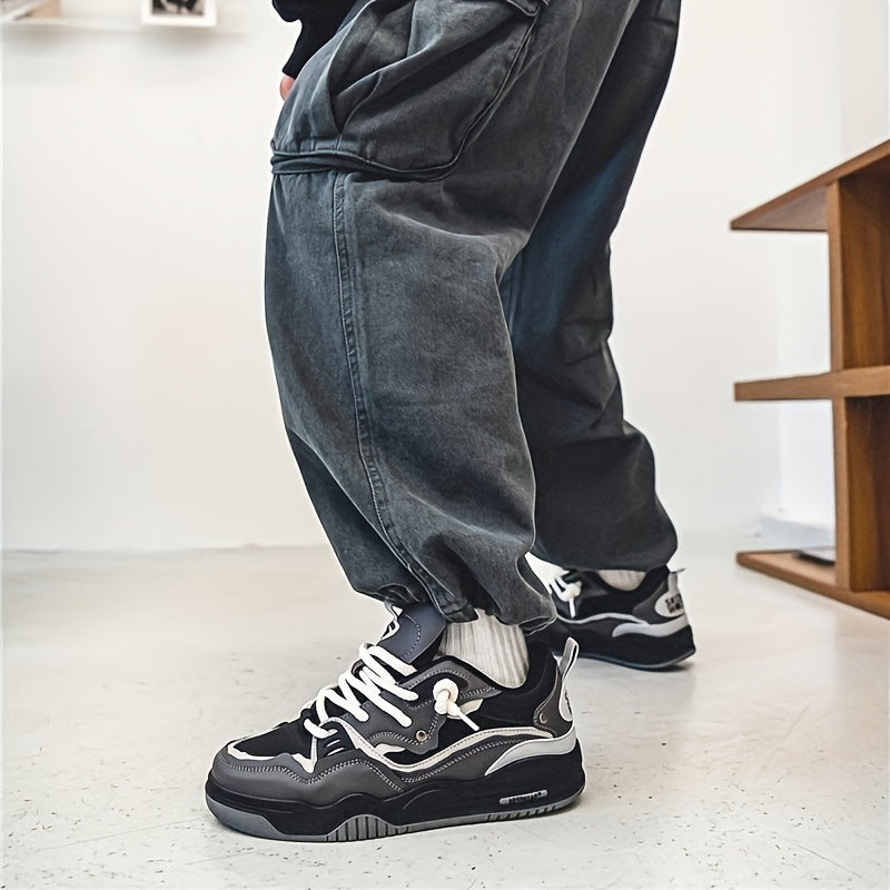 Herre Skate Sneakers - Med Snørebånd Og Kraftig Sål