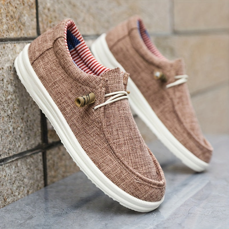 Herre Slip-On Sko - Lav Model Med Elastiske Snørebånd